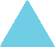Triangulo azul turquesa